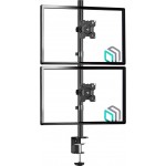 Кронштейн для мониторов Onkron D208E черный 13"-34" макс.16кг настольный поворот и наклон