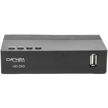 Ресивер DVB-T2 Сигнал Эфир HD-250 черный