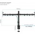 Кронштейн для мониторов Kromax CASPER-508 черный 10"-32" макс.10кг настольный поворот и наклон