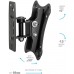 Кронштейн для телевизора Kromax CORBEL-1 черный 10"-32" макс.25кг настенный поворот и наклон