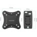 Кронштейн для телевизора Kromax CORBEL-2 черный 10"-32" макс.25кг настенный поворот и наклон