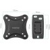 Кронштейн для телевизора Kromax CORBEL-3 черный 10"-32" макс.25кг настенный поворот и наклон
