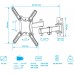 Кронштейн для телевизора Kromax CORBEL-5 черный 15"-42" макс.25кг настенный поворот и наклон