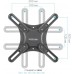 Кронштейн для телевизора Kromax CORBEL-5 черный 15"-42" макс.25кг настенный поворот и наклон