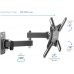 Кронштейн для телевизора Kromax CORBEL-5 черный 15"-42" макс.25кг настенный поворот и наклон