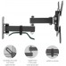 Кронштейн для телевизора Kromax CORBEL-5 черный 15"-42" макс.25кг настенный поворот и наклон