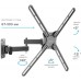 Кронштейн для телевизора Kromax CORBEL-7 черный 22"-65" макс.30кг настенный поворот и наклон