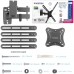 Кронштейн для телевизора Kromax CORBEL-7 черный 22"-65" макс.30кг настенный поворот и наклон
