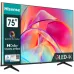 Телевизор QLED Hisense 75" 75E7KQ черный 4K Ultra HD 60Hz DVB-T DVB-T2 DVB-C DVB-S DVB-S2 USB 2.0 WiFi Smart TV
