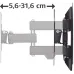 Кронштейн для телевизора Hama 00220822 черный 19"-48" макс.20кг настенный поворотно-выдвижной и наклонный