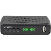 Ресивер DVB-T2 Hyundai H-DVB520 + WiFi-адаптер черный