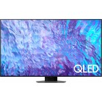 Телевизор QLED Samsung 75" QE75Q80CAUXCE Series 8 серебристый 4K Ultra HD 100Hz DVB-T2 DVB-C DVB-S2 USB WiFi Smart TV