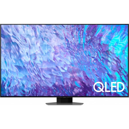 Телевизор QLED Samsung 75" QE75Q80CAUXCE Series 8 серебристый 4K Ultra HD 100Hz DVB-T2 DVB-C DVB-S2 USB WiFi Smart TV