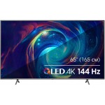 Телевизор QLED Hisense 65" 65E7KQ PRO темно-серый 4K Ultra HD 144Hz DVB-T DVB-T2 DVB-C DVB-S DVB-S2 USB WiFi Smart TV