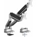 Кронштейн для мониторов Ultramounts UM718 серый 17"-35" макс.15кг крепление к столешнице поворот и наклон