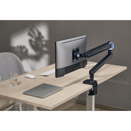 Кронштейн для мониторов Ultramounts UM719B черный 17"-35" макс.10.5кг крепление к столешнице поворот и наклон