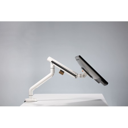 Кронштейн для мониторов Ultramounts UM725W белый 17"-32" макс.9кг крепление к столешнице поворот и наклон