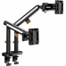 Кронштейн для мониторов Ultramounts UM727B черный 17"-32" макс.9кг крепление к столешнице поворот и наклон