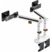 Кронштейн для мониторов Ultramounts UM727W белый 17"-32" макс.9кг крепление к столешнице поворот и наклон