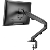 Кронштейн для мониторов Ultramounts UM728 черный 17"-27" макс.7кг крепление к столешнице поворот и наклон