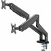 Кронштейн для мониторов Ultramounts UM731 черный 17"-35" макс.16кг крепление к столешнице поворот и наклон