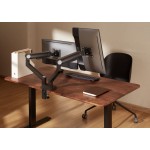 Кронштейн для мониторов Ultramounts UM733BR черный/коричневый 17"-32" макс.8кг крепление к столешнице поворот и наклон