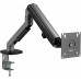Кронштейн для мониторов Ultramounts UM734BL серый/черный 17"-27" макс.7кг крепление к столешнице поворот и наклон