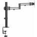 Кронштейн для мониторов Ultramounts UM736 черный 17"-32" макс.8кг крепление к столешнице поворот и наклон