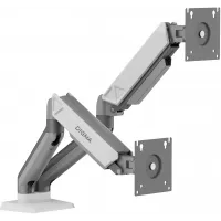 Кронштейн для мониторов ЖК Digma D-MM102D серый 17"-32" макс.9кг крепление к столешнице поворот и наклон