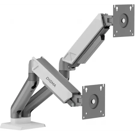 Кронштейн для мониторов ЖК Digma D-MM102D серый 17"-32" макс.9кг крепление к столешнице поворот и наклон