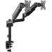 Кронштейн для мониторов ЖК Digma D-MM202D черный 17"-32" макс.9кг крепление к столешнице поворот и наклон