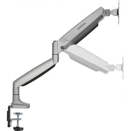 Кронштейн для мониторов ЖК Digma D-MM301 серый 17"-45" макс.15кг крепление к столешнице поворот и наклон