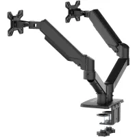 Кронштейн для мониторов ЖК Buro BU-M12 черный 17"-32" макс.10кг крепление к столешнице поворот и наклон Кронштейн для мониторов ЖК Buro BU-M12 черный 17"-32" макс.10кг крепление к столешнице поворот и наклон
