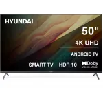Телевизор LED Hyundai 50" H-LED50BU7009 Android TV Frameless черный 4K Ultra HD 60Hz MEMC DVB-T DVB-T2 DVB-C DVB-S DVB-S2 USB WiFi Smart TV