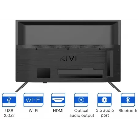 Телевизор LED Kivi 24" M24HD70B черный HD 60Hz DVB-T DVB-T2 DVB-C USB WiFi Smart TV (RUS)