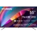Телевизор LED Hyundai 55" H-LED55BU7100 WebOS Frameless Metal серый/серый 4K Ultra HD 60Hz MEMC DVB-T DVB-T2 DVB-C DVB-S DVB-S2 USB WiFi Smart TV