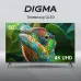 Телевизор QLED Digma 50" DM-LED50UQB31 Google TV Frameless Metal черный/черный 4K Ultra HD 60Hz MEMC DVB-T DVB-T2 DVB-C DVB-S DVB-S2 USB WiFi Smart TV