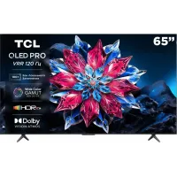 Телевизор QLED TCL 65" 65C655PRO черный 4K Ultra HD 60Hz DVB-T DVB-T2 DVB-S DVB-S2 USB WiFi Smart TV