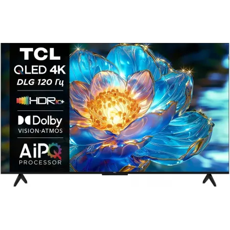 Телевизор QLED TCL 65" 65T7B черный 4K Ultra HD 60Hz DVB-T DVB-T2 DVB-C DVB-S DVB-S2 USB WiFi Smart TV