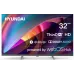 Телевизор LED Hyundai 32" H-LED32BS5100 WebOS Frameless Metal черный/серый HD 60Hz DVB-T DVB-T2 DVB-C DVB-S DVB-S2 USB WiFi Smart TV
