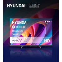 Телевизор LED Hyundai 32" H-LED32BS5100 WebOS Frameless Metal черный/серый HD 60Hz DVB-T DVB-T2 DVB-C DVB-S DVB-S2 USB WiFi Smart TV