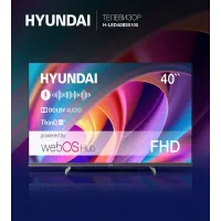 Телевизор LED Hyundai 40" H-LED40BS5100 WebOS Frameless Metal черный/серый FULL HD 60Hz DVB-T DVB-T2 DVB-C DVB-S DVB-S2 USB WiFi Smart TV