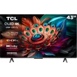Телевизор QLED TCL 43" 43C655 черный 4K Ultra HD 60Hz DVB-T DVB-T2 DVB-C DVB-S DVB-S2 USB WiFi Smart TV (RUS)
