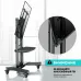 Стойка для телевизора Onkron TS1551 R черный 40"-75" макс.50кг напольный мобильный