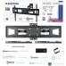 Кронштейн для телевизора Kromax CORBEL-11 титан 32"-75" макс.45кг настенный поворот и наклон