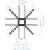 Кронштейн для телевизора Kromax CORBEL-12 титан 32"-75" макс.45кг настенный поворот и наклон