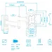 Кронштейн для телевизора Arm Media MARS-6 черный 10"-32" макс.25кг настенный поворотно-выдвижной и наклонный