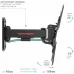 Кронштейн для телевизора Arm Media MARS-7 черный 20"-43" макс.25кг настенный поворотно-выдвижной и наклонный
