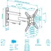 Кронштейн для телевизора Arm Media MARS-8 черный 20"-43" макс.25кг настенный поворотно-выдвижной и наклонный