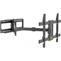 Кронштейн для телевизора Kromax DIX-30 черный 32"-65" макс.60кг настенный поворот и наклон